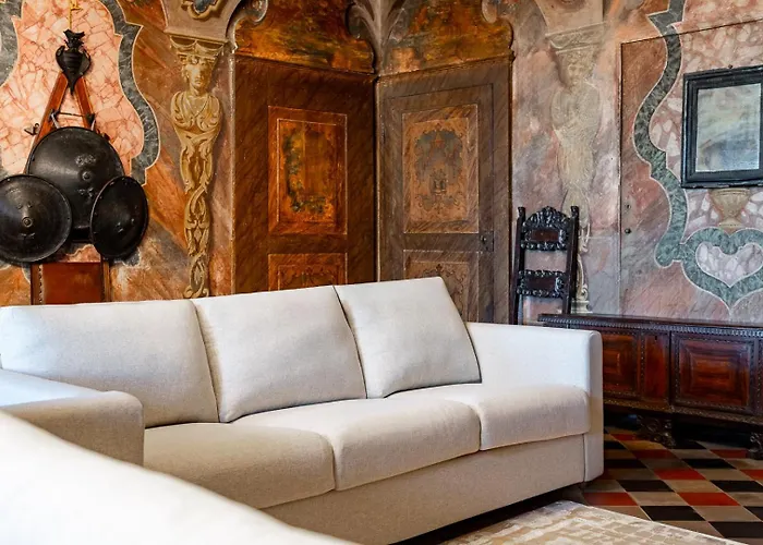 Вілла Historical Dwelling In Palazzo Terzi Бергамо